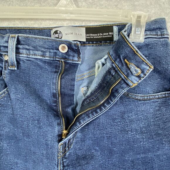Vintage Levis Jeans Womens 32x27 High Waist Tapered Mom 90s Silver Tab Y2K - Picture 3 of 14